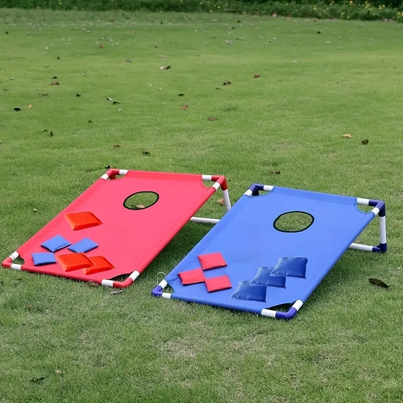 Outdoor Adventure Kids - コーンホールゲームセットには、ゲームボード2枚、ビーンバッグ6個、携帯用バッグ1個が含まれています。 屋内と屋外の両方での使用に適しており、子供、大人、キャンプ旅行、パーティー、ビーチや庭での娯楽に適しています。 クリスマスギフト、ハロウィンギフト