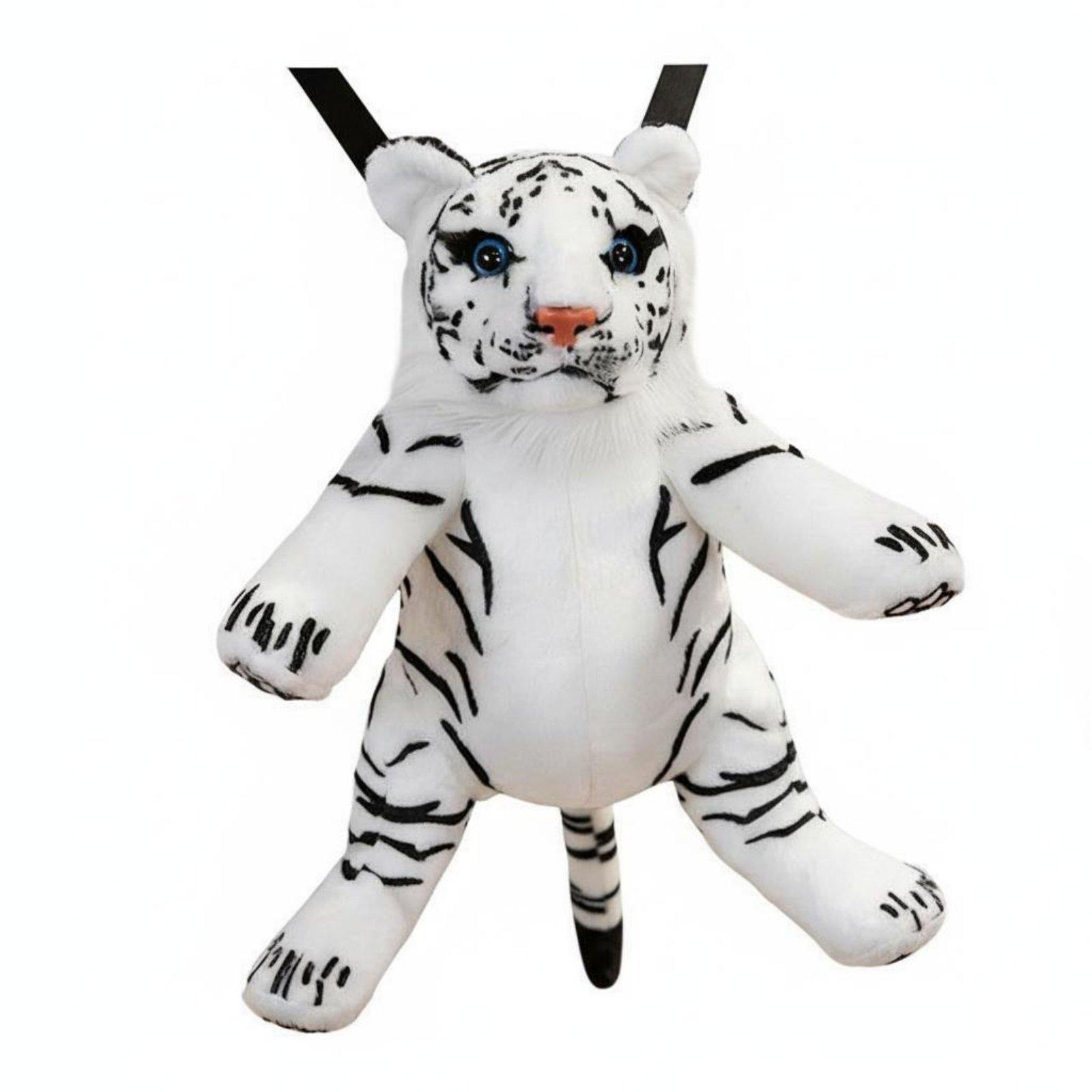 Outdoor Adventure Kids - 子供向けの、柔らかいレオパード柄のぬいぐるみバッグ。動物モチーフの可愛いリュックで、学校、旅行、アウトドアでの冒険に最適。