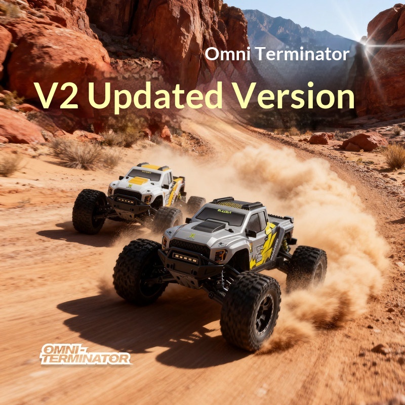 Outdoor Adventure Kids - V2 オムニターミネーター RCリモートコントロールトラック 4WD オフロード 高速電動レーシングおもちゃの車