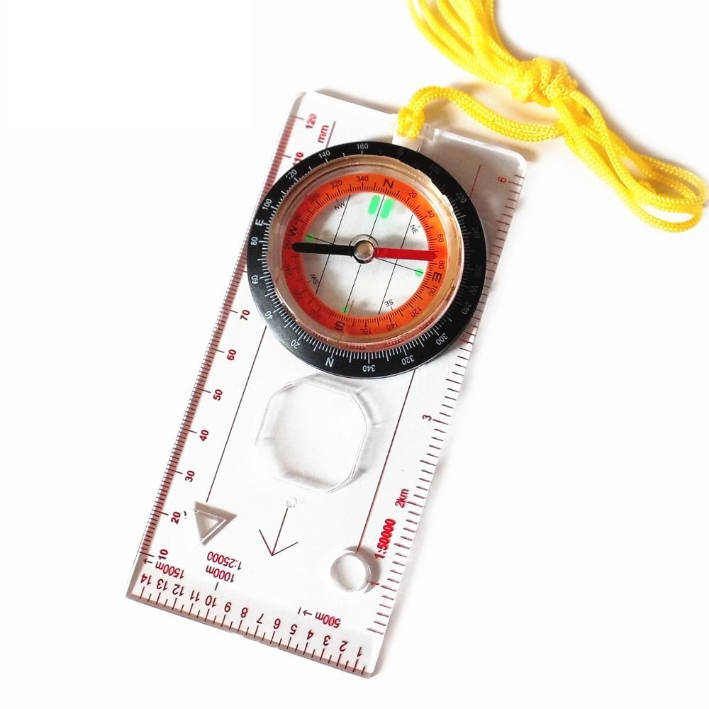 オリエンテーリング用親指コンパス アウトドア用品 ミニ定規  - Map Compass Orienteering のレビューと価格