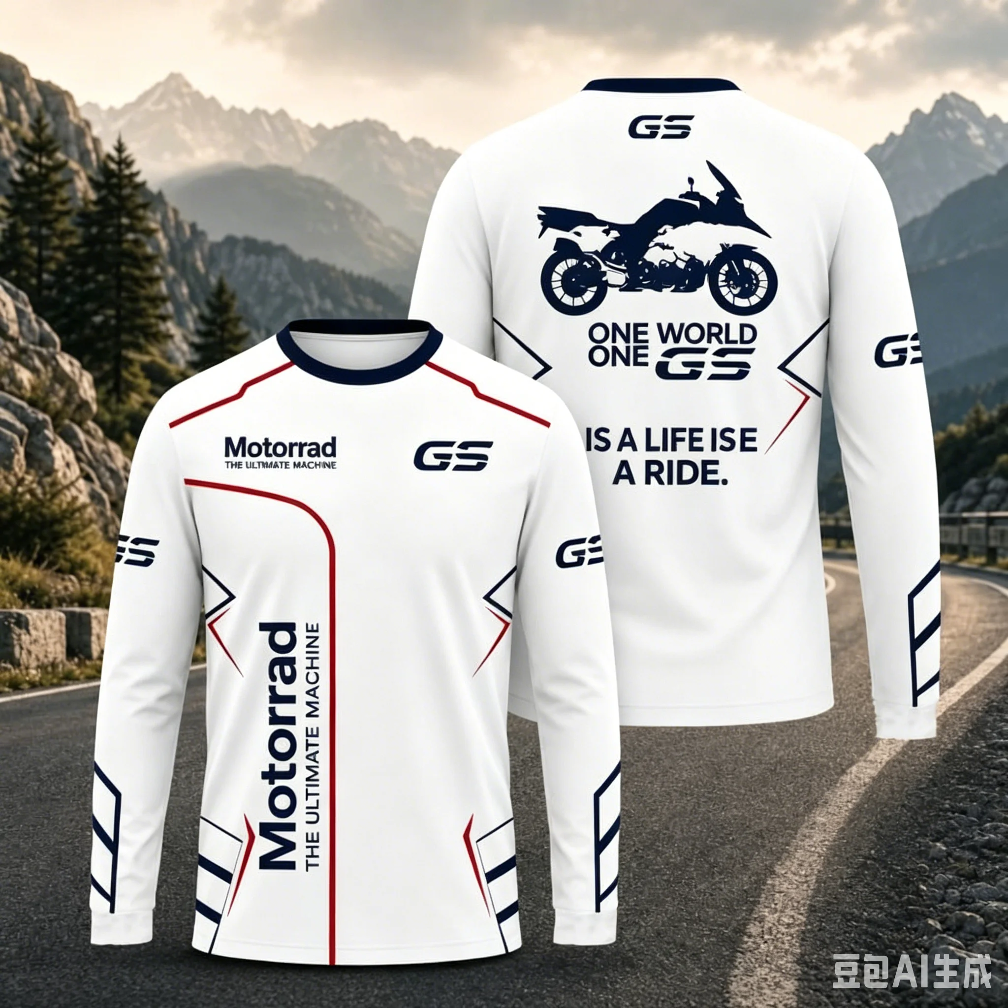 バイクGSアドベンチャーライディング長袖Tシャツ 3Dプリン - Outdoor Adventure Wear のレビューと価格