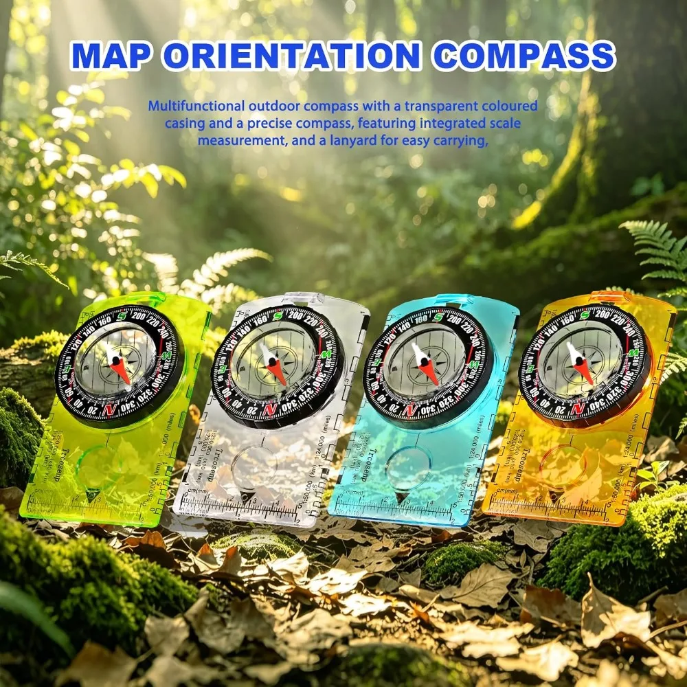 防水オリエンテーリングコンパス ベースプレート マップリーデ - Map Compass Orienteering のレビューと価格