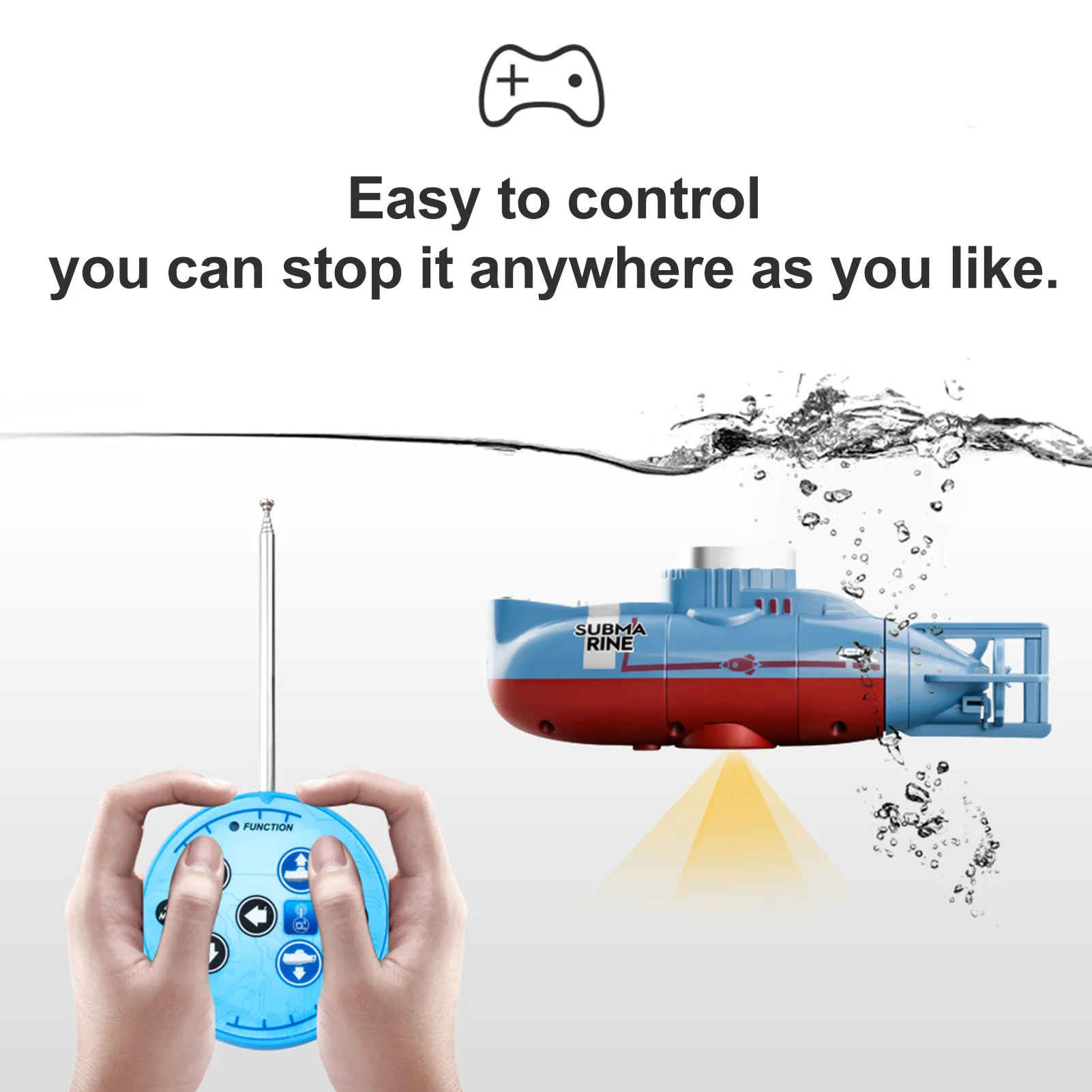 シミュレーションミニRC潜水艦 速度0.1m/s リモコンボ - Outdoor Adventure Kids のレビューと価格