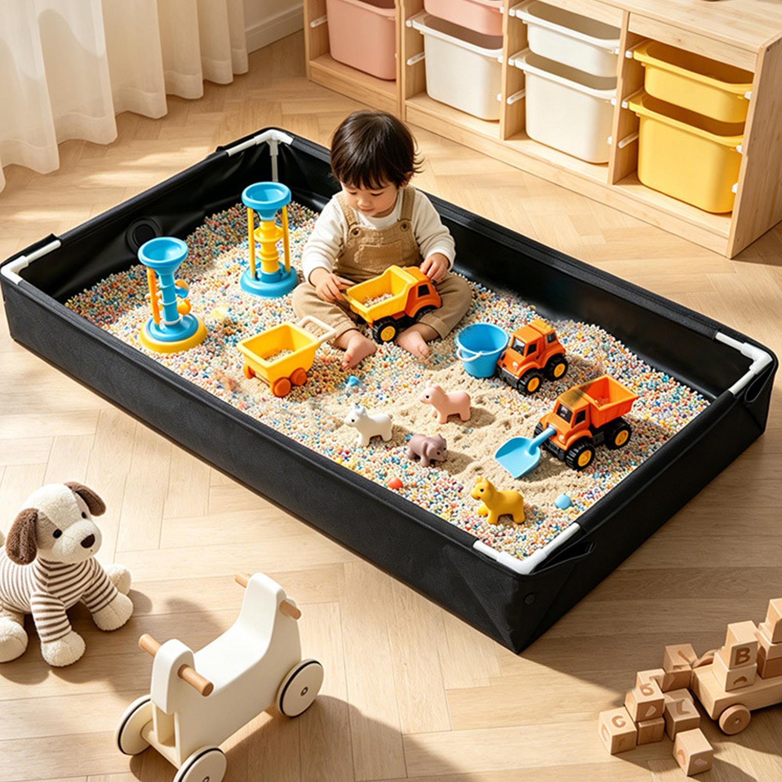 折りたたみ式砂場水遊びテーブルプール、取り外し可能な排水管付 - Outdoor Adventure Kids のレビューと価格