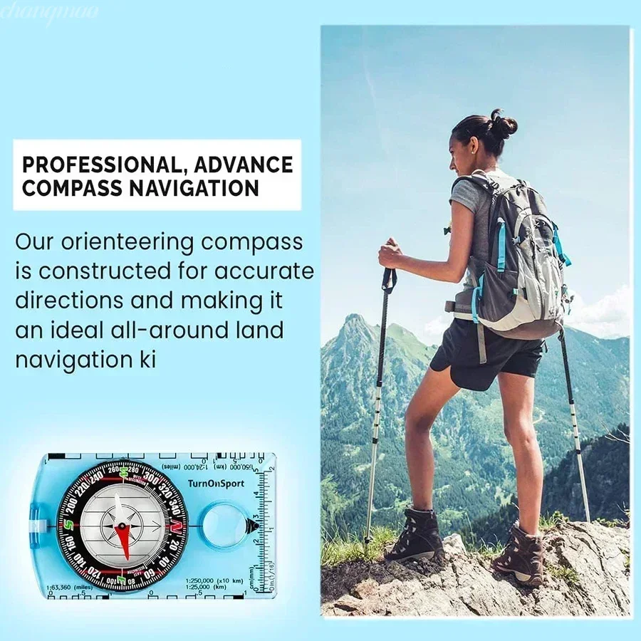 防水オリエンテーリングコンパスベースプレート、地図読書、アウ - Map Compass Orienteering のレビューと価格