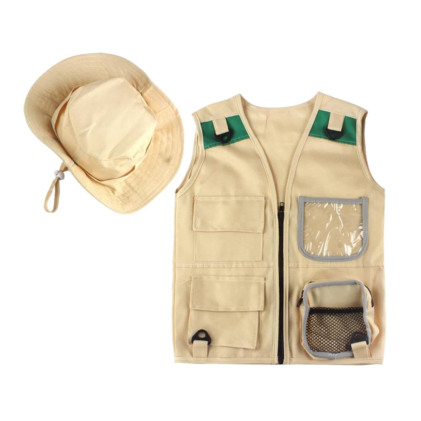 安全なキッズ屋外エクスプローラーキット、カーゴベストと帽子セ - Outdoor Adventure Boys のレビューと価格