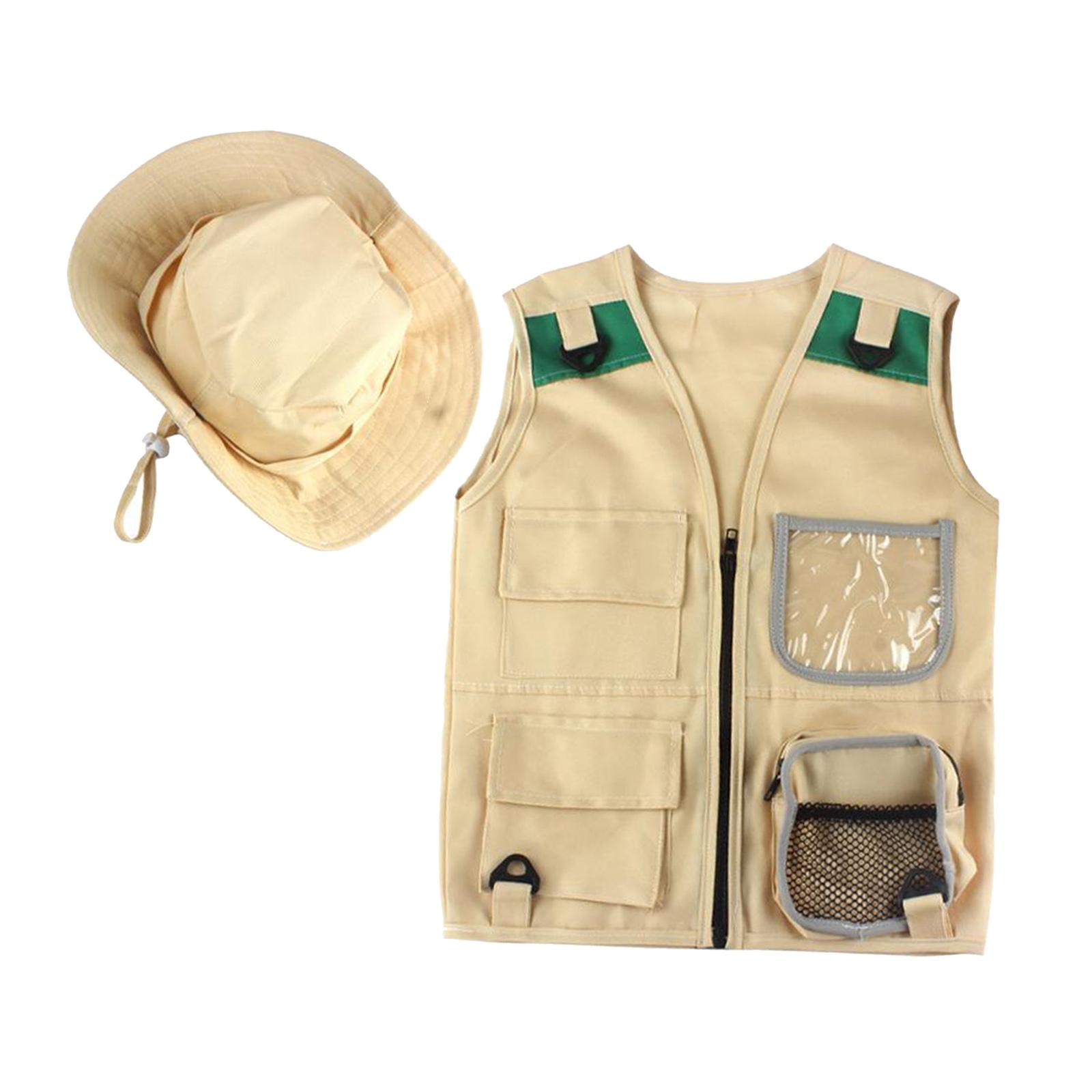 安全なキッズ屋外エクスプローラーキット、カーゴベストと帽子セ - Outdoor Adventure Boys のレビューと価格