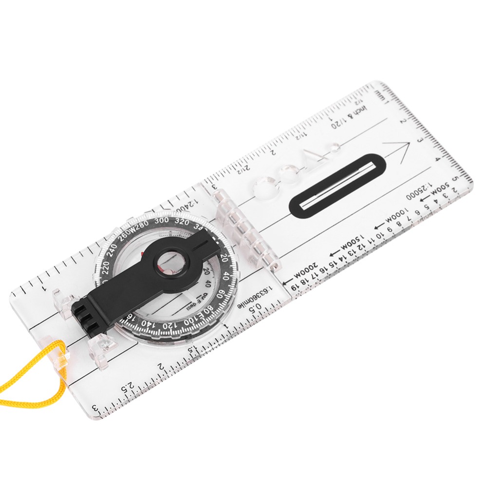 耐久性のある軽量オリエンテーリングコンパス、透明な定規、ネッ - Map Compass Orienteering のレビューと価格
