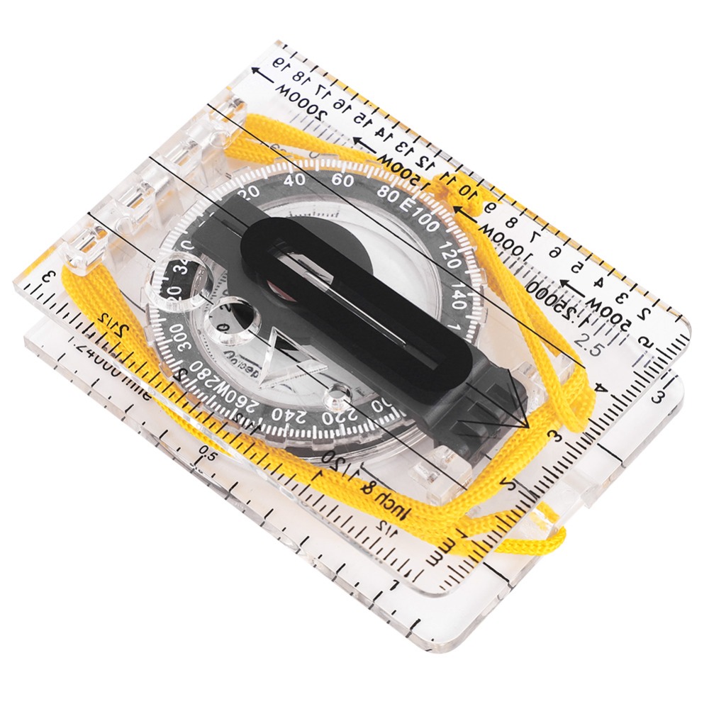 耐久性のある軽量オリエンテーリングコンパス、透明な定規、ネッ - Map Compass Orienteering のレビューと価格