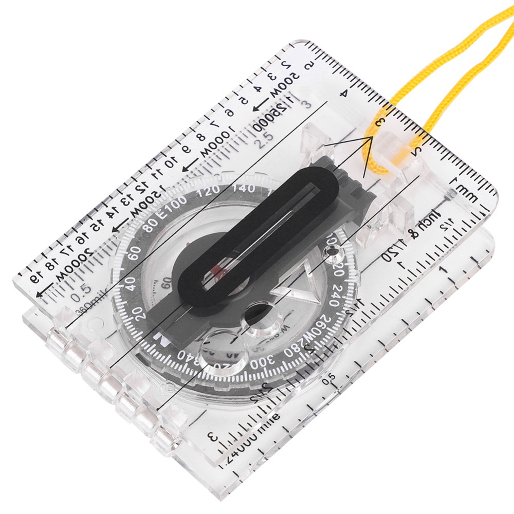 耐久性のある軽量オリエンテーリングコンパス、透明な定規、ネッ - Map Compass Orienteering のレビューと価格