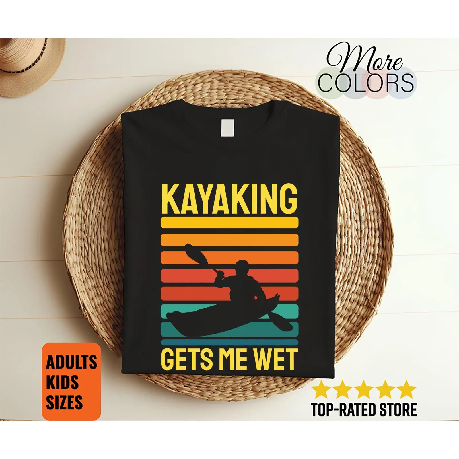 ヴィンテージカヤックで濡れちゃった 面白いTシャツ カヤック - Outdoor Adventure Kayak のレビューと価格