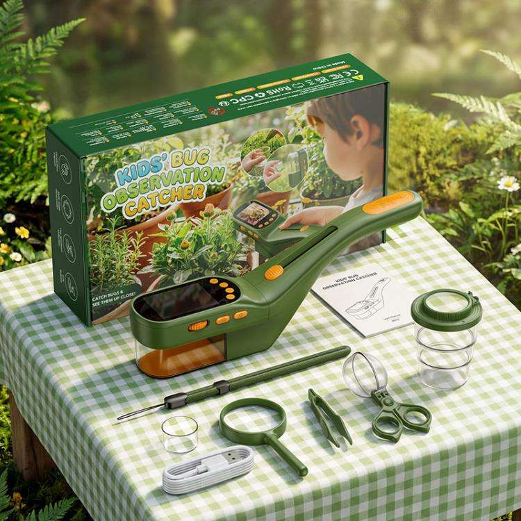 プラスチック製キッズ用昆虫観察器 500倍 HD顕微鏡 10 - Outdoor Adventure Kids のレビューと価格