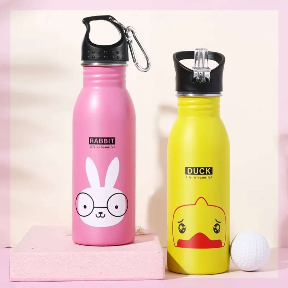 かわいいカップ かわいい動物柄 ステンレス製水筒 漏れ防止  - Outdoor Adventure Kids のレビューと価格