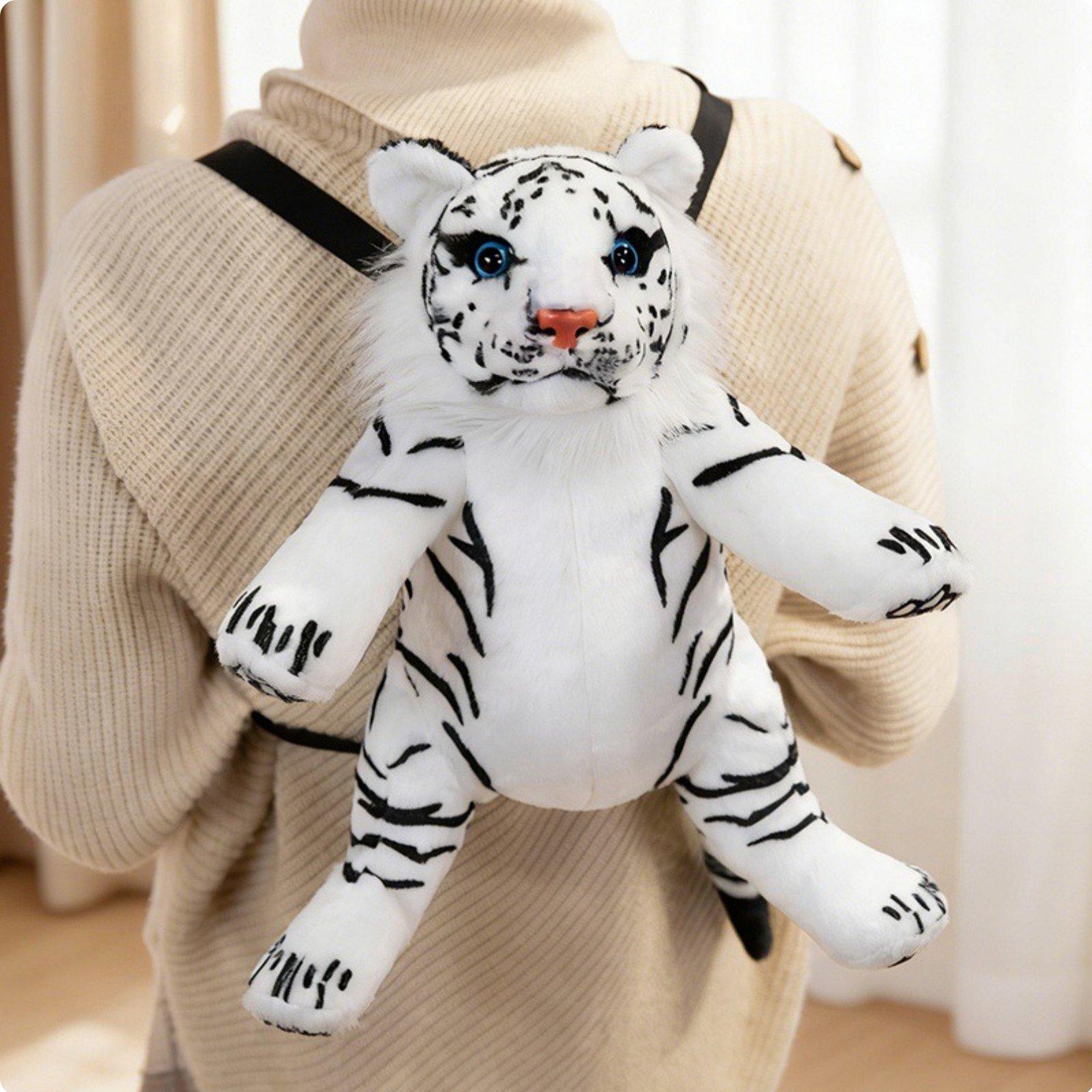 子供向けの、柔らかいレオパード柄のぬいぐるみバッグ。動物モチ - Outdoor Adventure Kids のレビューと価格